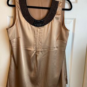 NWOT Chico’s silk blinged out tank